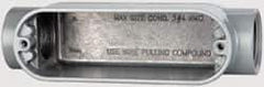 Cooper Crouse-Hinds - 1 Gang, (2) 1" Knockouts, Aluminum Rectangle Outlet Body - 6.44" Overall Height x 1.74" Overall Width x 1.9" Overall Depth - Strong Tooling