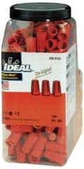 Ideal - 1, 18 + & 1, 20 to 2, 14 AWG, 600 Volt, Flame Retardant, Standard Twist on Wire Connector - Orange, 221°F - Strong Tooling