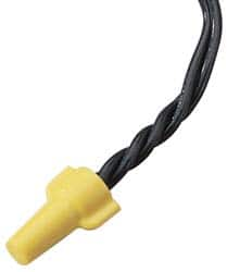 Ideal - 2, 18 to 3, 12 AWG, 600 Volt, Flame Retardant, Wing Twist on Wire Connector - Yellow, 221°F - Strong Tooling