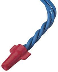 Ideal - 2, 18 to 4, 10 AWG, 600 Volt, Flame Retardant, Wing Twist on Wire Connector - Red, 221°F - Strong Tooling