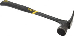 Stanley - 1-3/4 Lb Head, Straight Rip Claw Framing Hammer - 16" OAL, Forged Steel Head, 1-3/8" Face Diam, Checkered Face, Steel Handle with Grip - Strong Tooling