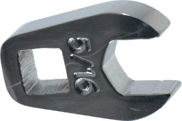 Proto - 5/16" 1/4" Drive Chrome Open End Crowfoot Wrench - 21/32" Head Diam x 1/4" Head Thickness - Strong Tooling