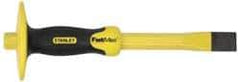 Stanley - 12" OAL x 1" Blade Width Cold Chisel - 1" Tip, 3/4" Stock, Patented Bi-Material Break Resistant Handle - Strong Tooling