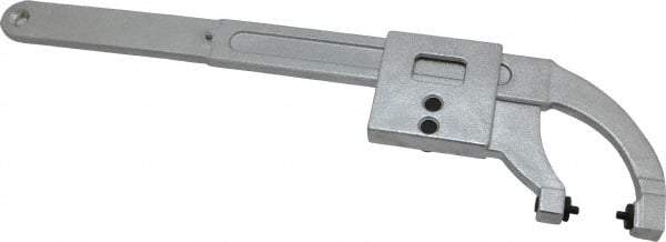 Facom - 0" to 3-15/16" Capacity, Satin Chrome Finish, Pin Spanner Wrench - 14-1/4" OAL, 4mm Hook Pin Height - Strong Tooling