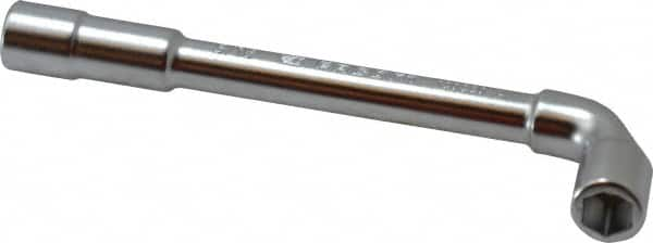 Facom - 5/16", 6 Point, Satin Chrome Coated, 90 ° Offset Socket Wrench - 114mm OAL, 12.5mm Head Thickness - Strong Tooling