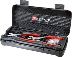 Facom - 21 Piece, Convertible Retaining Ring Pliers Set - 13-3/16" OAL, Comes in Plastic Case - Strong Tooling