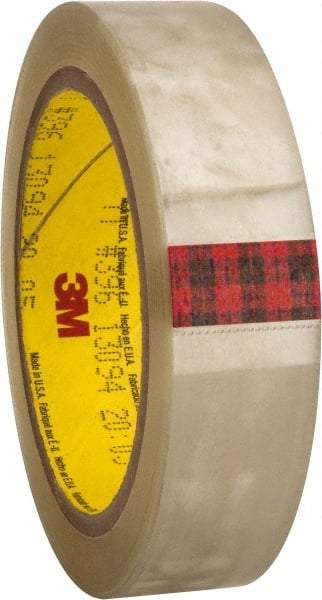 3M - 36 Yds. x 1", Clear Polyester Film Tape - 396 Series, 4.1 mil Thick, 43 Lb./Inch Tensile Strength - Strong Tooling