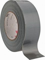 3M - 2" x 55m Silver Duct Tape - 8.1 mil, Rubber Adhesive, Polyethylene Film Backing, 32 Lb/ln Tensile Strength, 200°F Max, Series 3900 - Strong Tooling