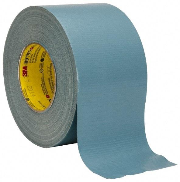 3M - 4" x 55m Blue Duct Tape - 12.1 mil, Rubber Adhesive, Polyethylene Film Backing, 36 Lb/ln Tensile Strength, 200°F Max, Series 8979N - Strong Tooling