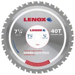 Lenox - 14" Diam, 1" Arbor Hole Diam, 90 Tooth Wet & Dry Cut Saw Blade - Titanium Carbide-Tipped, General Purpose Action, Standard Round Arbor - Strong Tooling