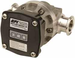 GPI - 1/2" FNPT Port Oval Gear Flowmeter - 800 Max psi, 0.3 to 7.9 GPM, Stainless Steel - Strong Tooling