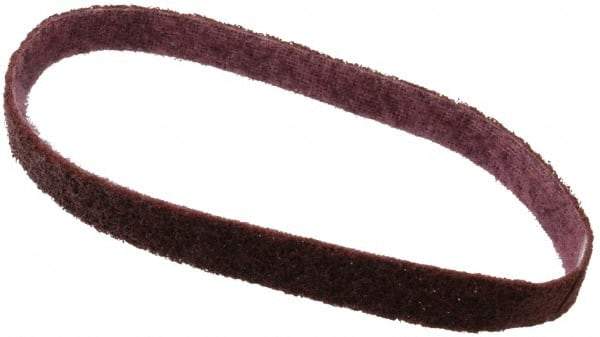 3M - 3/4" Wide x 20-1/2" OAL, Aluminum Oxide Abrasive Belt - Aluminum Oxide, Medium, Nonwoven, Series SC-BS - Strong Tooling