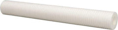 Parker - 2-1/2" OD, 100µ, Polyolefin Thermal Bonded Cartridge Filter - 20" Long - Strong Tooling