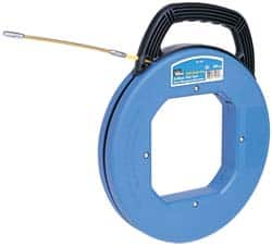 Ideal - 200 Ft. Long x 3/16 Inch Wide, 3/16 Inch Thick, Fiberglass Fish Tape - 1,600 Lb. Pulling Strength - Strong Tooling