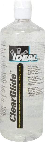 Ideal - 1 Quart Squeeze Bottle, Clear Wire Pulling Lubricant Gel - 30 to 180°F, RoHS Compliant, UL Listed - Strong Tooling