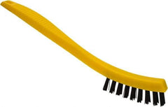 Rubbermaid - 0.6" Bristle Length, Polypropylene Scrub Brush - 8-1/2" OAL, Black, Plastic Block - Strong Tooling