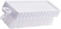 Rubbermaid - 3/4" Bristle Length, Polypropylene Scrub Brush - 4-3/4" OAL, White, Plastic Block - Strong Tooling