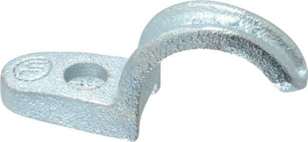 Cooper Crouse-Hinds - 3/4" Pipe, Malleable Iron, Conduit Clamp - 1 Mounting Hole - Strong Tooling