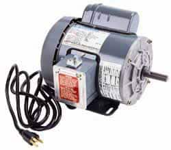 Marathon Electric - 1-1/2 Max hp, 1,725 Max RPM, Electric AC DC Motor - 115/208-230 V Input, Single Phase, 56 Frame, 0.62" Shaft Diam - Strong Tooling