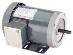 Marathon Electric - 3/4 Max hp, 1,140 Max RPM, Electric AC DC Motor - 208-230/460 V Input, Three Phase, 56C Frame, 0.62" Shaft Diam - Strong Tooling