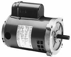 Marathon Electric - 1 Max hp, 3,450 Max RPM, Electric AC DC Motor - 115/208-230 V Input, Single Phase, 56C Frame, 0.62" Shaft Diam - Strong Tooling