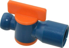 Loc-Line - 10 Piece, 1/4" ID Coolant Hose NPT Valve - Female to Female Connection, Acetal Copolymer Body, 1/4 NPT, Use with Loc-Line Modular Hose Systems - Strong Tooling