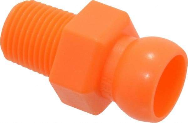 Loc-Line - 50 Piece, 1/4" Hose ID, Male to Female Coolant Hose Connector - 1/8" NPT, For Loc-Line Modular Hose Systems - Strong Tooling