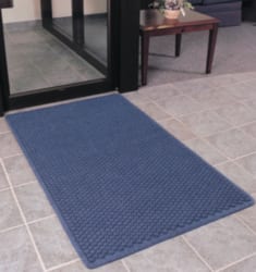 Entrance Mat: 6' Long, 4' Wide, Polypropylene Surface Indoor, Heavy-Duty Traffic, Rubber Base, Burgundy