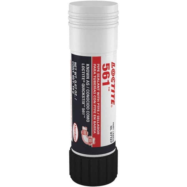 Loctite - 19 g Stick White Thread Sealant - 300°F Max Working Temp, For Metal Tapered Pipe Thread Fittings - Strong Tooling