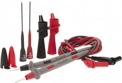 Fluke - Black/Red Electrical Test Equipment Leads Set - Use with Digital Multimeters - Strong Tooling