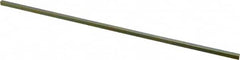 Precision Brand - 12" Long, Gold Dichromate-Plated Key Stock - Medium Carbon Steel - Strong Tooling