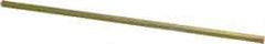 Precision Brand - 12" Long, Gold Dichromate-Plated Key Stock - Medium Carbon Steel - Strong Tooling