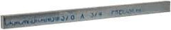 Precision Brand - 12" Long x 3/4" High x 3/8" Wide, Zinc-Plated Key Stock - Low Carbon Steel - Strong Tooling