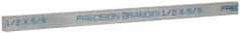 Precision Brand - 12" Long x 5/8" High x 1/2" Wide, Zinc-Plated Key Stock - Low Carbon Steel - Strong Tooling