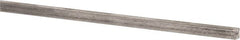 Precision Brand - 12" Long x 1/8" High x 1/8" Wide, Plain Key Stock - Low Carbon Steel - Strong Tooling