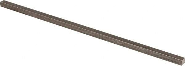 Precision Brand - 12" Long x 5/16" High x 5/16" Wide, Plain Key Stock - Low Carbon Steel - Strong Tooling