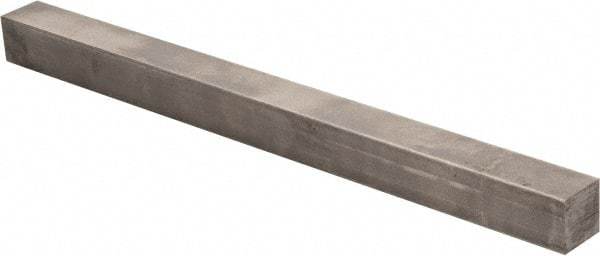 Precision Brand - 12" Long x 7/8" High x 7/8" Wide, Plain Key Stock - Low Carbon Steel - Strong Tooling