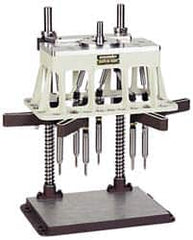 Procunier - 10 Inch Base Length x 4 Inch Base Width, Rectangular Base, Multiple Tapping Attachment - 9 Drivers, 1:1 Gear Ratio, For Use with 23000 Tappers, 29020-29037 and 29053 Machines - Exact Industrial Supply