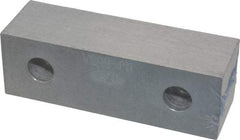 Gibraltar - 6-1/8" Wide x 2" High x 1" Thick, Flat/No Step Vise Jaw - Soft, Aluminum, Fixed Jaw, Compatible with 6" Vises - Strong Tooling