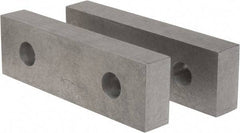 Gibraltar - 8-1/8" Wide x 2-1/2" High x 1-1/4" Thick, Flat/No Step Vise Jaw - Soft, Aluminum, Fixed Jaw, Compatible with 8" Vises - Strong Tooling