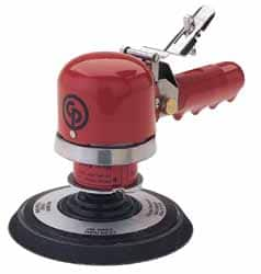 Chicago Pneumatic - 10,000 OPM, 18 CFM Air Consumption, Palm Air Orbital Sander - Round Pad, 1/4" Inlet - Strong Tooling