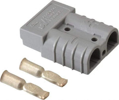 Made in USA - 6 AWG, 600 V, 50 A, Battery Connector - Gray - Strong Tooling