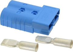 Made in USA - 2/0 AWG, 600 V, 350 A, Battery Connector - Blue - Strong Tooling