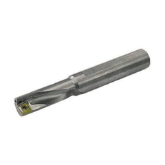 Allied Machine and Engineering - 0.89" Max Drill Depth, 2.25xD, 8mm Diam, Indexable Insert Drill - 1 Insert, 1/2" Shank Diam, Straight Shank - Strong Tooling