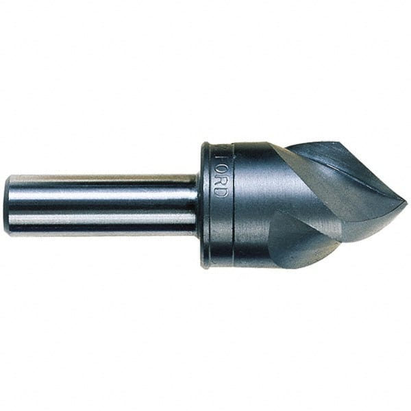 3/4″ Head Diam, 1/2″ Shank Diam, 3 Flute 82° High Speed Steel Countersink 3″ OAL