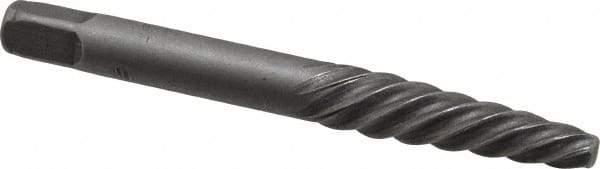 Interstate - Spiral Flute Screw Extractor - #4 Extractor for 9/32 to 3/8" Screw, 2-7/8" OAL - Strong Tooling