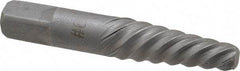 Interstate - Spiral Flute Screw Extractor - #6 Extractor for 5/8 to 7/8" Screw, 3-3/4" OAL - Strong Tooling