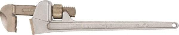 Ampco - 10" Aluminum Nonsparking Pipe Wrench - 2-1/2" Pipe Capacity - Strong Tooling