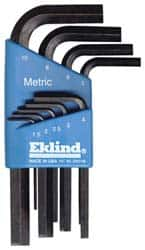 Eklind - 9 Piece L-Key Hex Key Set - Hex Range 1.5 to 10mm - Strong Tooling