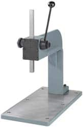 JT&M - 3/4" Ram, 11-5/8" Throat Depth, 200 Lb Manual Arbor Press - 10" Max Work Height x 24" Max Work Width, 12:1 Leverage Ratio, 10" Base Width x 19-1/2" Base Depth - Strong Tooling